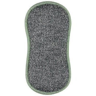 Губка-скраб двухсторонняя " Рыжий кот" 107843 2шт*19х9.5см микрофибра+абразив-2