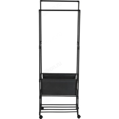 Вешалка напольная 2 перекладины+корзина Рыжий кот 108737-1