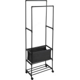 Вешалка напольная 2 перекладины+корзина Рыжий кот 108737