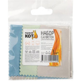 Салфетка для протирки очков Рыжий кот 109154 3шт