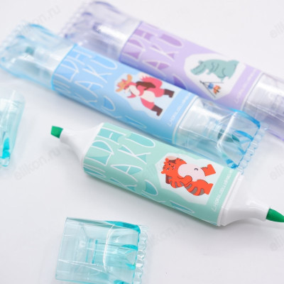 Набор маркеров-текстовыделителей Зверюшки 12011-4