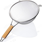 Сито с деревянной ручкой 25см 19056