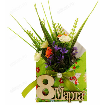 Сувенир магнит 8 марта/Цветы-1