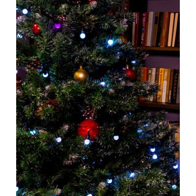 Гирлянда светодиодная Шарики матовые BL-10100M 100 LED 10м, мульти (7цв.),черный шнур 18188-2