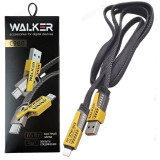Кабель USB/Type-C - Type-C/Lightning Walker C980 (1,2 м) нейлон, черно-желтый