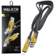 Кабель USB/Type-C - Type-C/Lightning Walker C980 (1,2 м) нейлон, черно-желтый