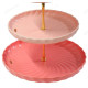 Фруктовница 3-х ярусная Fresh Taste Pink d=26/20,5/15см h=34см фарфор 1730291