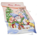 Полотенце лён/махра с крючком 35*75см Merry Christmas 29020