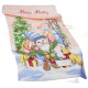 Полотенце лён/махра с крючком 35*75см Merry Christmas 29020