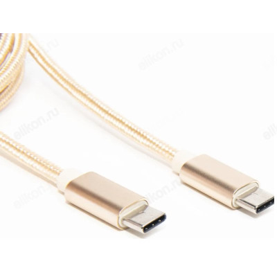 Кабель USB-USB Type-C 3.1 Атом 31026 золотой-1