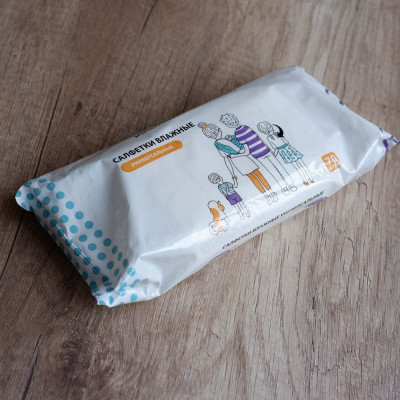 Салфетки влажные для всей семьи, ZALA 70шт 318-021 (26100)-1