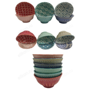 Миска керамика 350FGW, d-9см цветн