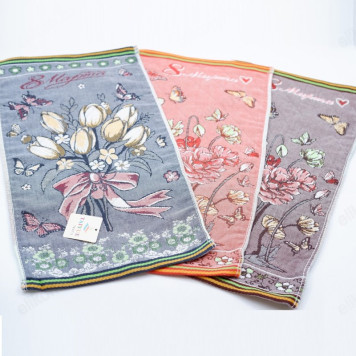 Полотенце махровое 25*50 лён