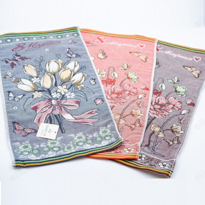 Полотенце махровое 25*50 лён