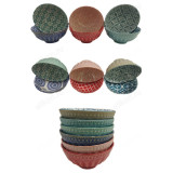 Миска керамика 475FGW, d-12см, 6шт, цветная