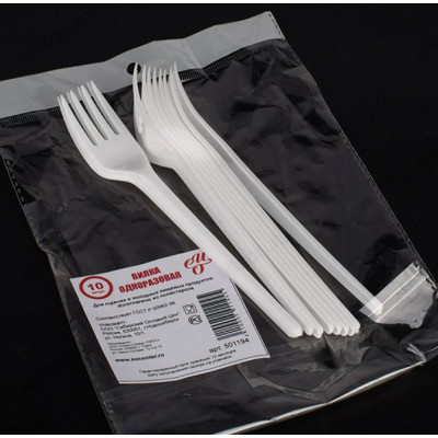 Вилка одноразовая уп 10 шт СОЦ