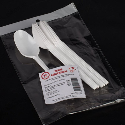 Ложка одноразовая уп 10 шт СОЦ