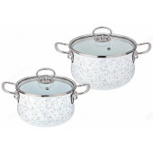 Набор кастрюль эмаль Agness Вивьен 934-711 4пр