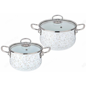 Набор кастрюль эмаль Agness Вивьен 934-711 4пр