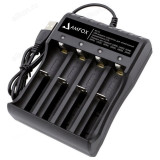 Зарядка AMFOX AH-14 для акк для 4х АКБ, черное