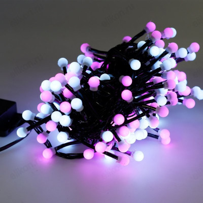 Гирлянда светодиодная Шарики mini 100Led 5m двухцветная
