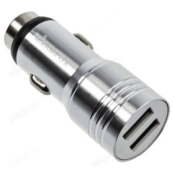 Зарядка авто AMFOX CCH-11 серебро-1