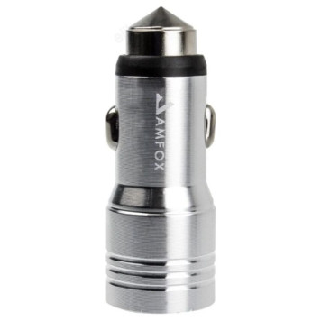 Зарядка авто AMFOX CCH-11 серебро-2