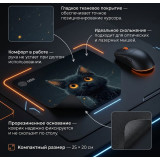 Коврик для мыши CACTUS Black Cat CS-MPC-D09S 250*200*3мм