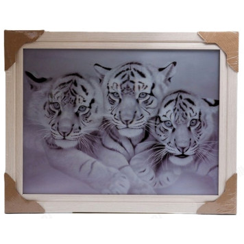 Картина 5D DS835/110 №110 36*46 "Тигрята"