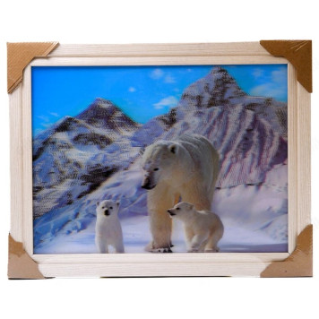 Картина 5D DS835/146 №146 36*46 "Белая медведица"