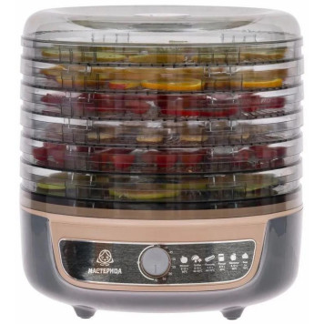 Сушилка для овощей 3в1 с функциями приготовления йогурта и десертов ' Мастерица' серо-бежевый NNM EFD-1004VM-1