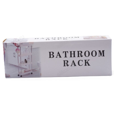 Этажерка 4-х ярусная металл/пластик на колесах-1