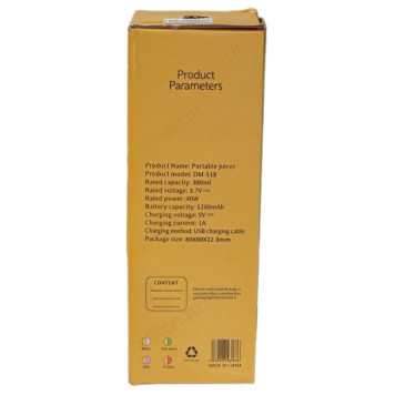 Блендер портативный FRESH MINI JUICE DM-518 380мл-5