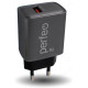 Зарядка сетевая Perfeo USB, QC3.0, 18W, серый (I4667)