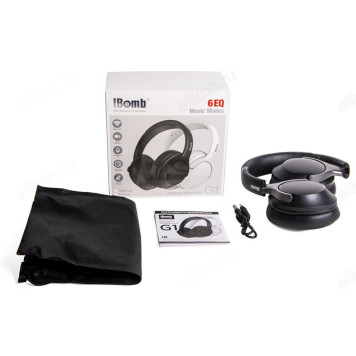 Гарнитура Bluetooth накладная IBomb G1, черные-8