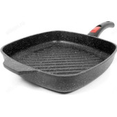 Сковорода-гриль НЕВА МЕТАЛЛ L184028Gi Гранит индукция