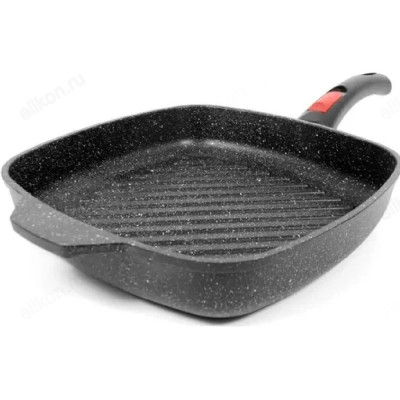 Сковорода-гриль НЕВА МЕТАЛЛ L184028Gi Гранит индукция