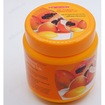 Маска для волос Carebeau с воском, Папайя и Яичный желток, 500 мл