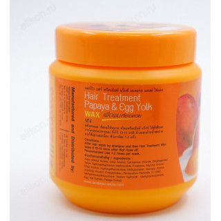 Маска для волос Carebeau с воском, Папайя и Яичный желток, 500 мл-5