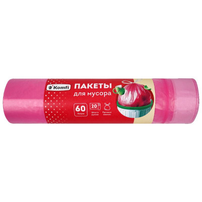 Мешки для мусора ПHД MUSPI01 с завязками 35357 роз.