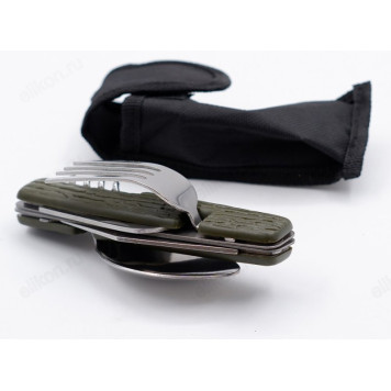 Нож вилка/ложка в чехле складной-1