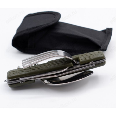 Нож вилка/ложка в чехле складной-2