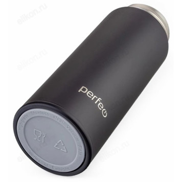 Термос металл PERFEO 0,4 л., нержавеющая сталь (PF_E1369) с фильтром черный-4