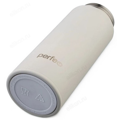 Термос металл PERFEO 0,4 л., нержавеющая сталь (PF_E1370) с фильтром белый-4