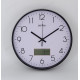 Часы настенные Perfeo PF-WC-023(С1) PF_E2066 черн/бел