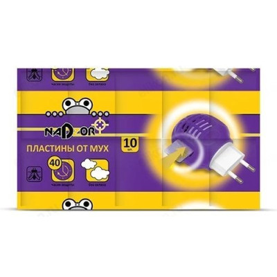 Пластина от мух NADZOR PKM005P без запаха 10шт-1