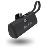Power Bank 5000 mAh Walker WB-965 Mini, 20Вт, Li-Pol, Type-Cх2, PD, дисплей, черный