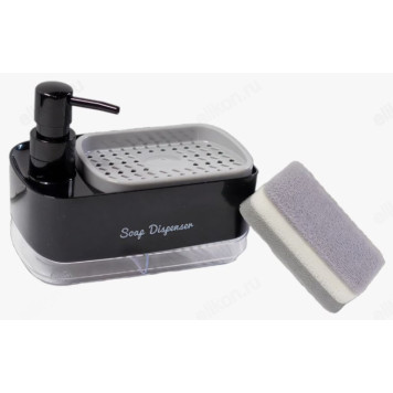 Дозатор для кухни с губкой XD-007-3