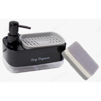 Дозатор для кухни с губкой XD-007-3