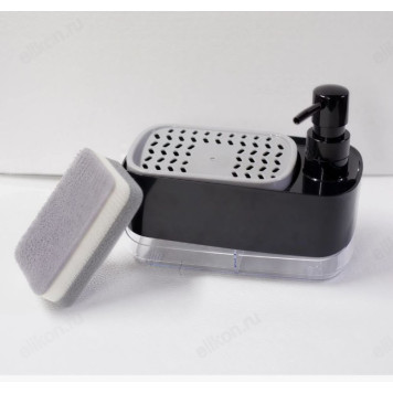 Дозатор для кухни с губкой XD-007-4